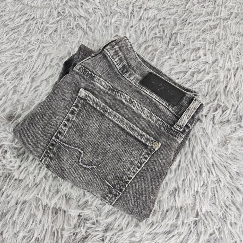 7 For All‎ Mankind Luxe Vintage Jeans Mens 30 Black Excellent Button Fly Raw Hem